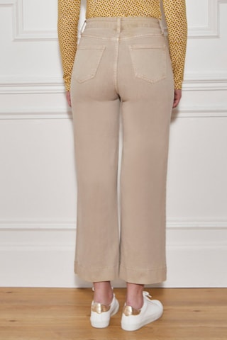 Jean 7/8 taille haute Prisca - Beige