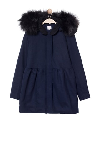 Manteau en laine Loty - Bleu marine