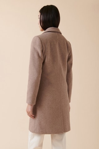 Manteau en laine Laurent - Taupe