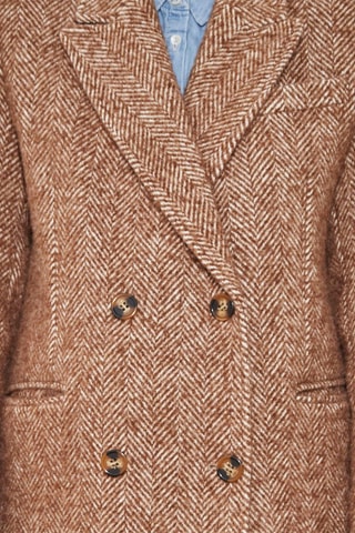 Manteau en laine Littoral - Marron clair