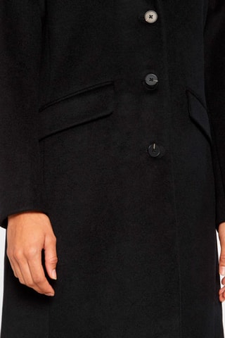 Manteau en laine recyclée - Noir