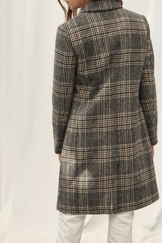 Manteau en laine recyclée - Gris foncé