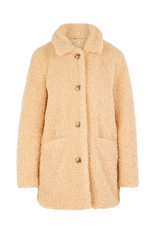 Manteau en fourrure synthétique - Crème