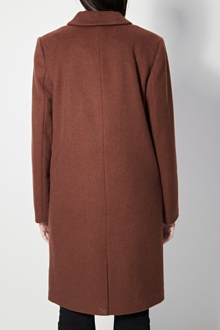 Manteau en laine Louisiane - Marron