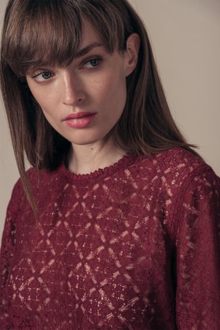Top en dentelle Tacoma - Bordeaux