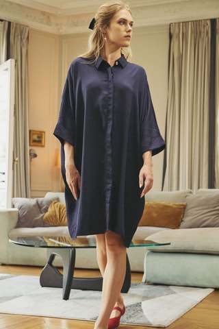 Robe chemise Rimmel - Bleu marine