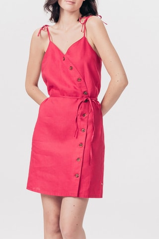 Robe Chemise en lin Ramilia - Rouge