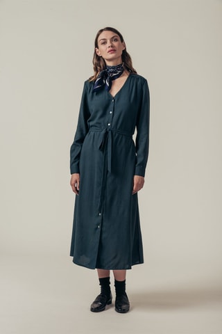 Robe chemise Redland - Bleu canard