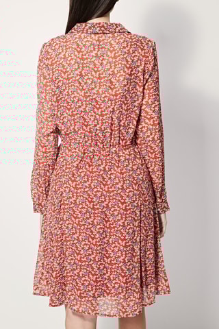 Robe patineuse Regale - Rouge et beige