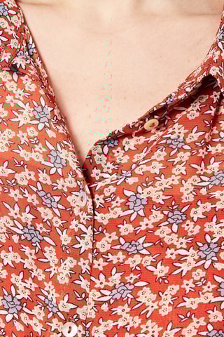 Robe patineuse Regale - Rouge et beige