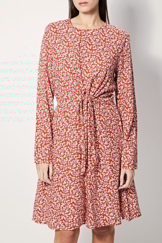 Robe patineuse Ryo - Rouge et beige