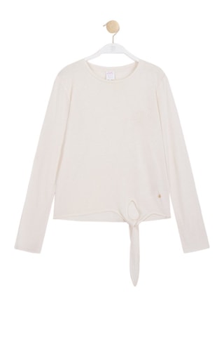 T-shirt noué Azerty - Nude