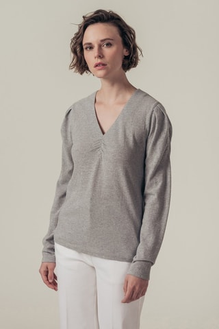 Blouse August - Gris chiné