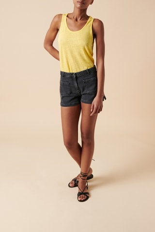 Short en coton biologique - 
Noir