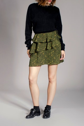 Jupe volantée Joana - Kaki