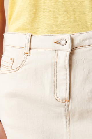 Jupe en coton biologique - 
Blanc