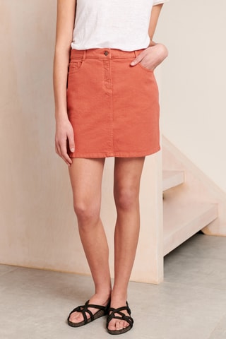 Jupe en coton biologique - 
Orange