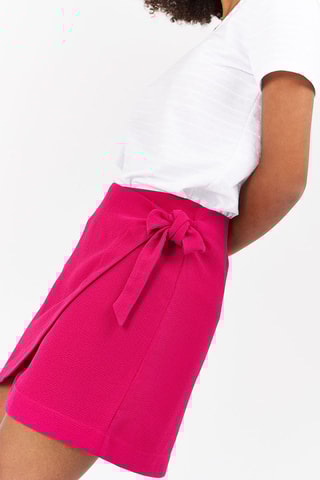 Jupe portefeuille - Fuchsia