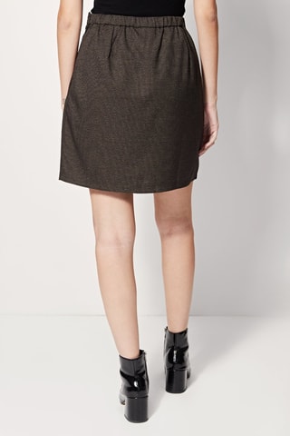 Jupe droite taille haute Juanita - Gris