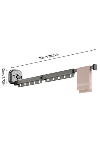 Séchoir à linge mural pliable Python - 92 cm d'étendage