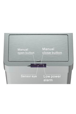 Poubelle automatique en acier inoxydable Daytona - 70 l