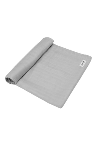 Manta de algodón de bambú - Gris - 120 x 120 cm
