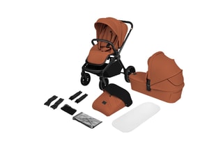 Silla de paseo multiusos 2 en 1 Mika Plus - Marrón - De recién nacido a 4 años