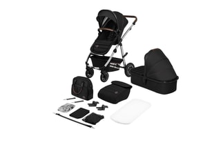 Silla de paseo multiusos 2 en 1 Amber - Negro