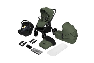 Silla de paseo multiusos 3 en 1 Mika Plus - Verde oliva ­ De recién nacido a 4 años