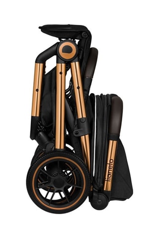 Silla de paseo Cloe - Negro y dorado