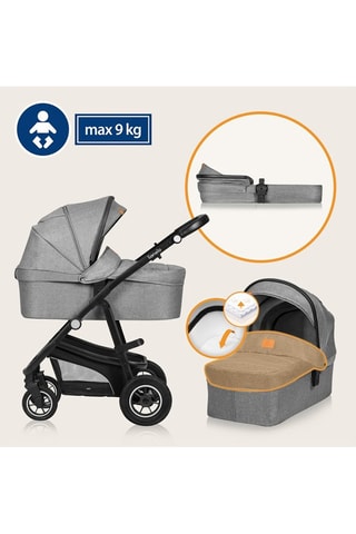 Silla de paseo trío + accesorios Bianka - Gris