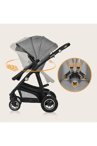 Silla de paseo trío + accesorios Bianka - Gris