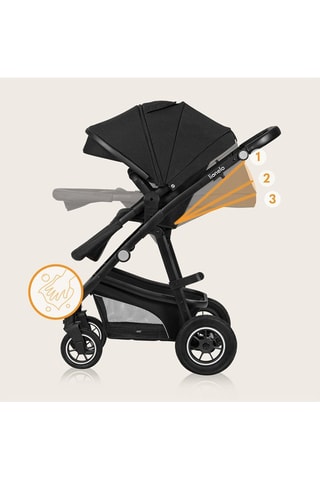 Silla de paseo trío + accesorios Bianka - Negro