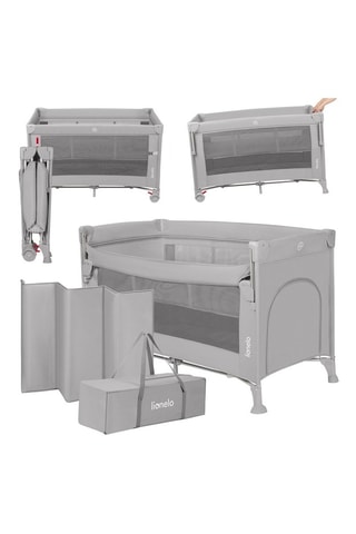 Cuna de bebé Ellen - Gris - De recién nacido a 36 meses - Hasta 15 kg
