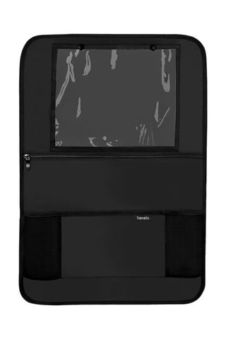 Organizador de asiento de piel ecológica - Negro