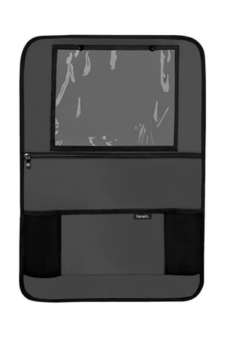 Organizador de asiento de piel ecológica - Gris