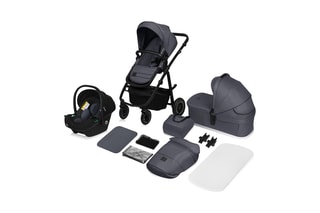 Silla de paseo trío + accesorios Amber Plus - Antracita