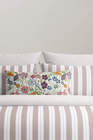 2 fronhas Noémie - Rosa-velho e branco