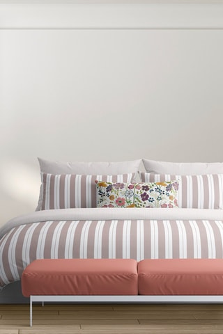 2 fronhas Noémie - Rosa-velho e branco