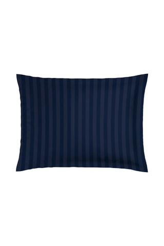 2 federe in raso di cotone 80 fili/cm² Floraison d'hortensias - Blu scuro