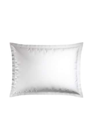 2 fundas de almohada de satén de algodón 200 hilos/cm² Freya - Blanco