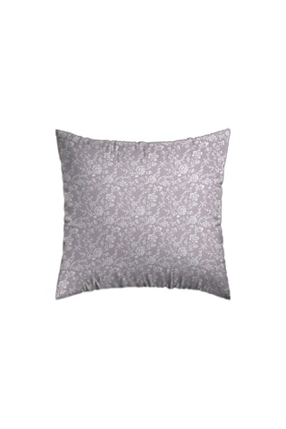 2 fundas de almohada de satén de algodón 200 hilos/cm² Parterre de Roses - Violeta