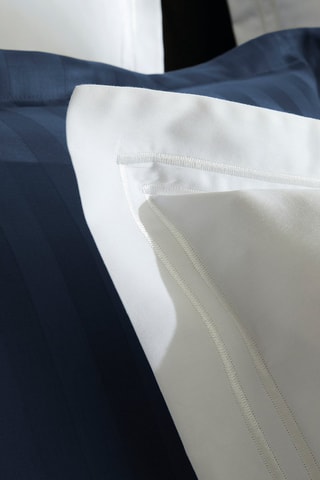 Juego de nórdico de satén de algodón 80 hilos/cm² Nice - Blanco