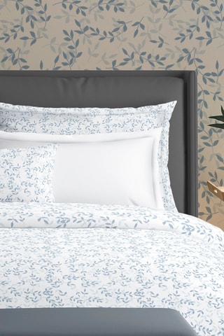 Juego de nórdico de satén de algodón 200 hilos/cm² Freya - Blanco