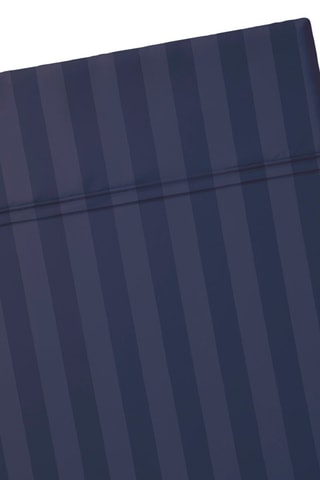 Lenzuolo sopra Dobby stripe woven - Blu scuro