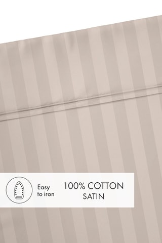 Lenzuolo sopra Dobby stripe woven - Taupe