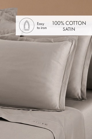 Parure lenzuola Uni 1 baratta - Taupe