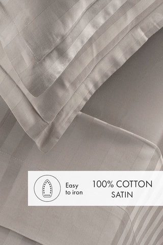 Parure lenzuola Dobby stripe woven - Taupe