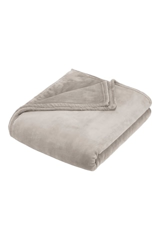 Plaid in pile - Grigio chiaro - 180 x 220 cm