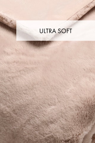 Plaid effetto pelliccia - Beige